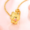 金大福珠宝生肖金猪黄金吊坠羞羞猪足金3d硬金女 重量1.1g YU00209 商品缩略图3