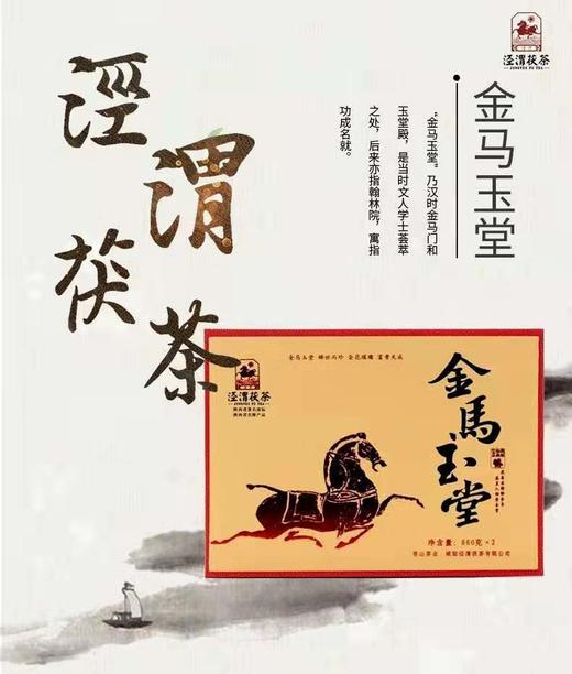 金马玉堂马年生肖茯茶礼660克*2 商品图3