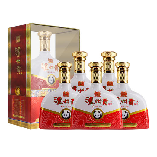 【泸州老窖酒名堂】52度泸州贡酒N8白酒  500ml*6 商品图1