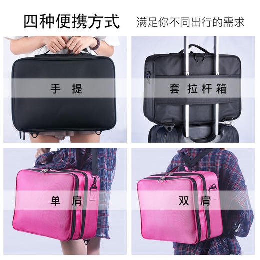 XR-031551韩国多功能专业隔板化妆包 商品图2