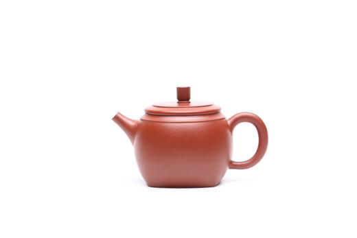 紫砂壶-方圆壶，原矿朱泥，180CC，庄伟杰全手工制作 商品图1