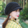 KX-秋冬新款珍珠帽子针织帽女士贝雷帽 商品缩略图2