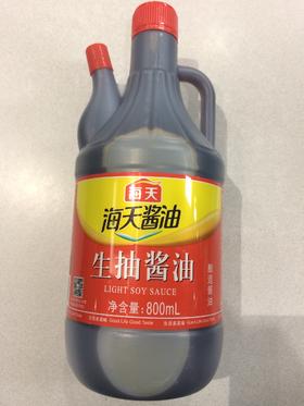 海天生抽酱油800毫升/瓶12瓶/箱