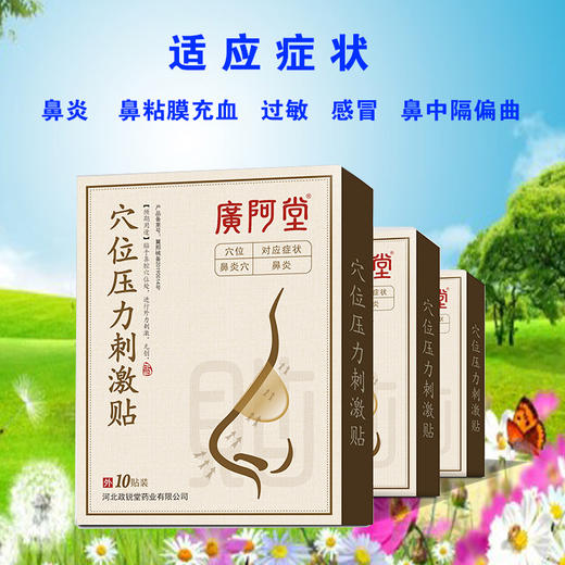 【鼻炎贴】廣阿堂穴位压力刺激贴——鼻子不通，贴一贴 商品图2