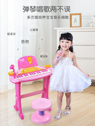 【爆品】小猪佩奇儿童电子琴 含话筒和琴凳 商品图1