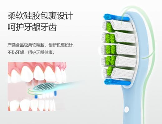 罗曼电动牙刷刷头 软毛清洁护龈适用成人款儿童通用SN01/ SC03  三支装 商品图0