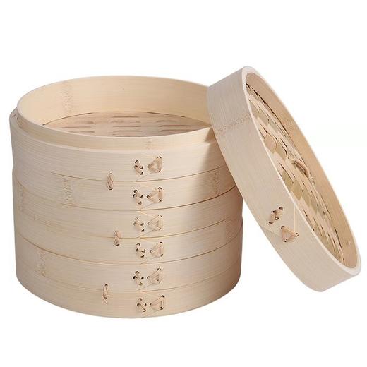 竹蒸笼组合（2个笼身+1个盖） 直径30cm 商品图0