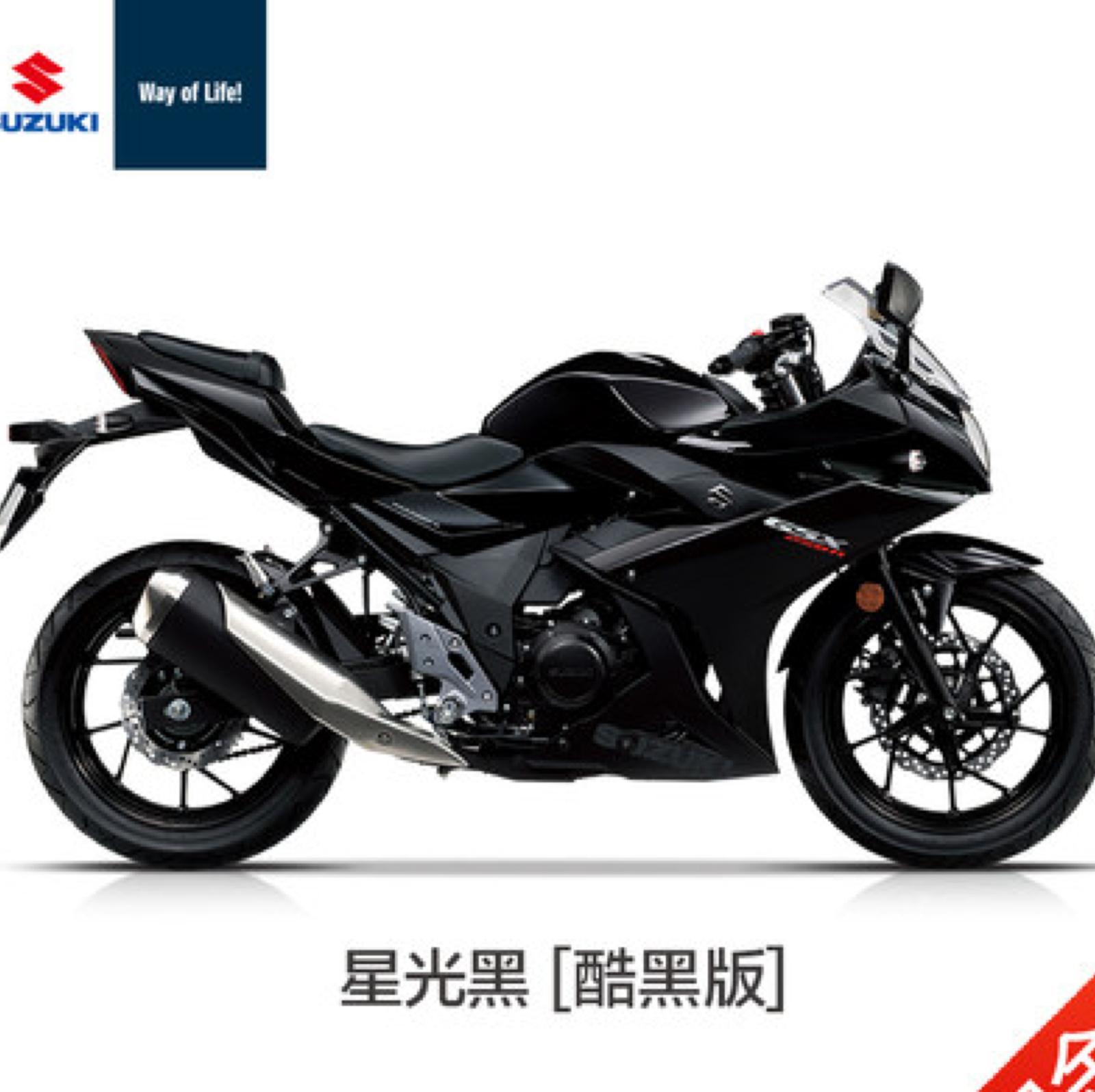 豪爵铃木gsx250r-a abs 国四 超跑摩托车