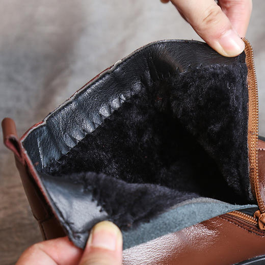 MLD-8858冬季新款民族风真皮短靴 商品图3