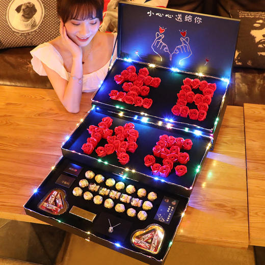天使之翼香皂花永生花礼盒 商品图7