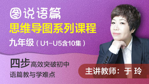 【网课】于玲：图说语篇思维导图系列课程（九年级上） 商品图0