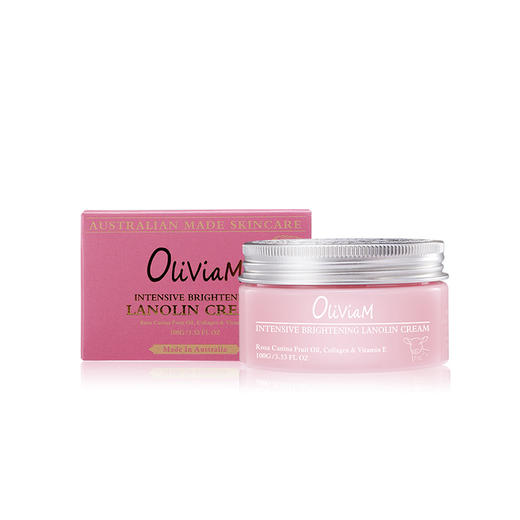 【一般贸易】·澳洲Oliviam玫瑰果精华补水绵羊油面霜100g/瓶 商品图0