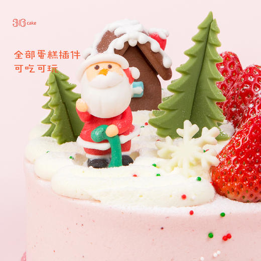 【圣诞季】森林雪国•牛奶草莓蛋糕，可选1.5/2.5磅（广州） 商品图2