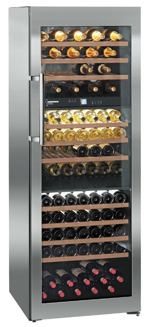 LIEBHERR利勃海尔 502升 Vinidor三温区独立式葡萄酒柜 WTes5872（8折） 商品图0