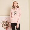 T..W 小熊尼尼 冬季新女款加厚加绒小熊刺绣连帽卫衣 WY340 商品缩略图1