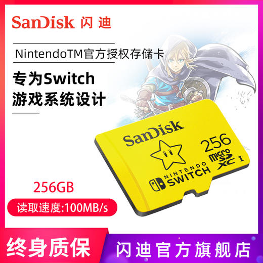sandisk闪迪TF内存256g卡switch游戏内存卡通用micro sd存储卡 商品图0