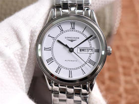 浪qin军旗系列双日历，尺寸38.5mm.中英文星期日历双显示，搭配​精​磨刻字ETA2836​机芯V8认证，进​口蓝宝​石镜​面.一​表​一码一吊​牌无重​复,男士手表，透底，精钢表带，自动机械机芯