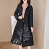OL9419时尚保暖立领水墨印花白鸭绒羽绒服 商品缩略图1