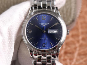 浪qin军旗系列双日历，尺寸38.5mm.中英文星期日历双显示，搭配​精​磨刻字ETA2836​机芯V8认证，进​口蓝宝​石镜​面.一​表​一码一吊​牌无重​复,男士手表，透底，精钢表带，自动机械机芯