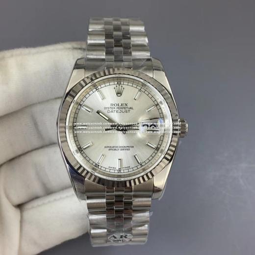 AR劳力士ROLEX DATEJUST超级904L V2升级版日志型36系列腕表，表壳表带运用超级904L铸造而成，并行代购版DATEJUST，完美修正十年间所有副本的不足和缺陷，36mm表径 商品图9
