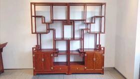 红桥红  家具严选  缅甸花梨(大果紫檀） 【明式博古架】