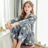 QYSY-268冬季新品开衫翻领韩版加厚金丝绒清新家居服睡衣套装 商品缩略图1
