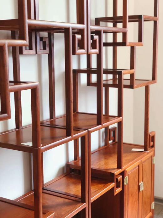 红桥红  家具严选  缅甸花梨(大果紫檀） 【明式博古架】 商品图4