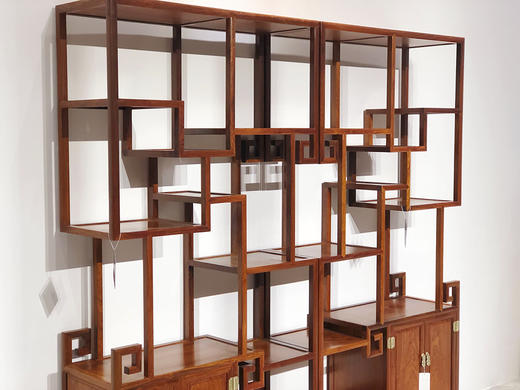 红桥红  家具严选  缅甸花梨(大果紫檀） 【明式博古架】 商品图3