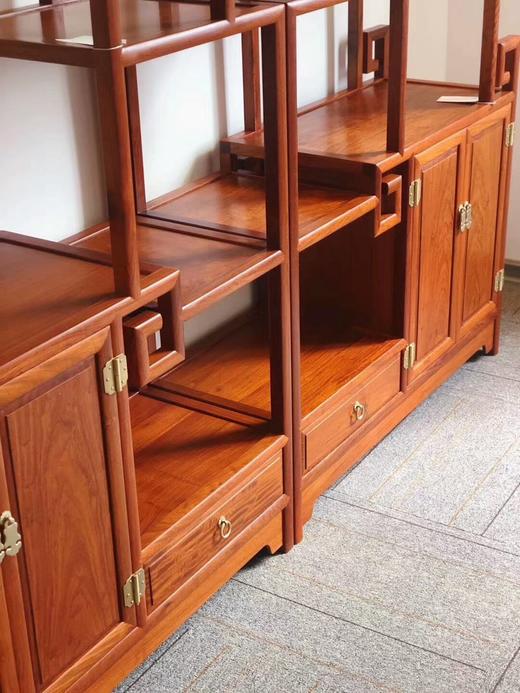 红桥红  家具严选  缅甸花梨(大果紫檀） 【明式博古架】 商品图6