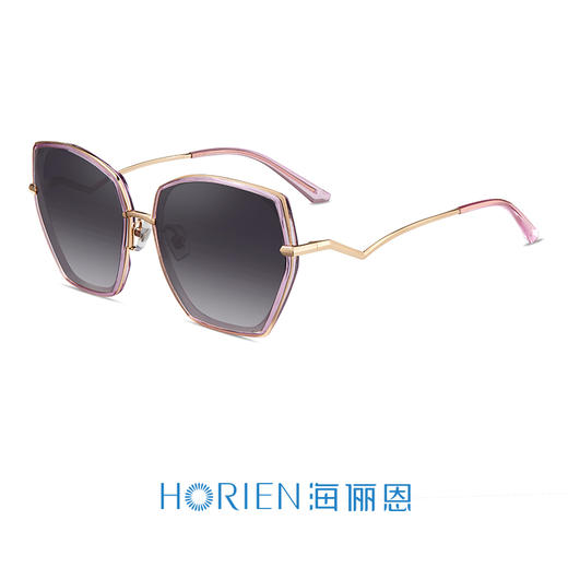 海俪恩新款偏光太阳镜女防紫外线眼镜开车大脸墨镜女N6723 商品图3