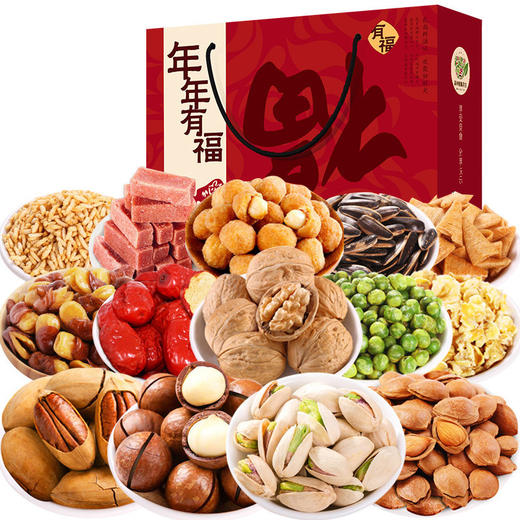 坚果礼盒18包 休闲每日坚果年货干果零食大礼包过年产品 商品图2