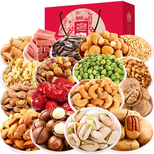 坚果礼盒18包 休闲每日坚果年货干果零食大礼包过年产品 商品图3
