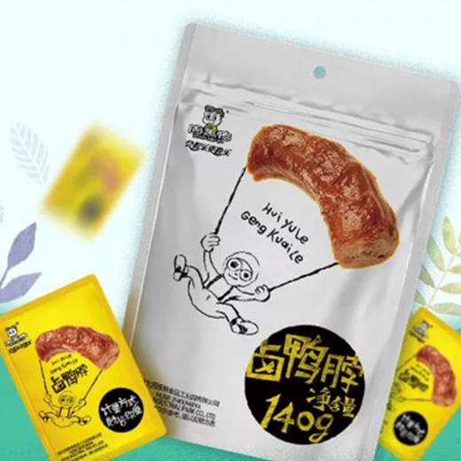 周黑鸭颗粒装卤鸭脖140g 商品图0