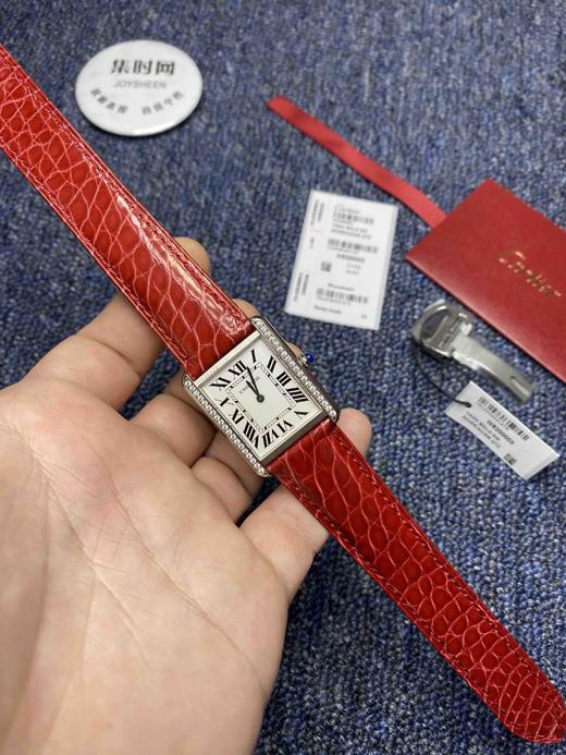 版本    卡地亚TANK 【钻圈款】坦克系列女士腕表，表盘尺寸：中号34.8X27.4mm 商品图7
