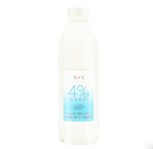 【18元/1瓶】保质期至11.1，简爱4%蔗糖凝酪低糖酸奶1L/瓶，保质期21天 商品图1