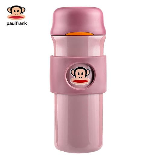 大嘴猴（PaulFrank）PFD001保温杯黑色 男女士便携商务车载水杯真空不锈钢茶杯400ML 商品图0