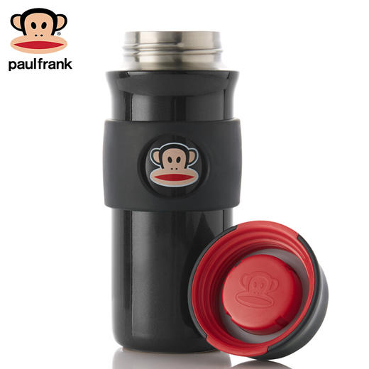 大嘴猴（PaulFrank）PFD001保温杯黑色 男女士便携商务车载水杯真空不锈钢茶杯400ML 商品图3