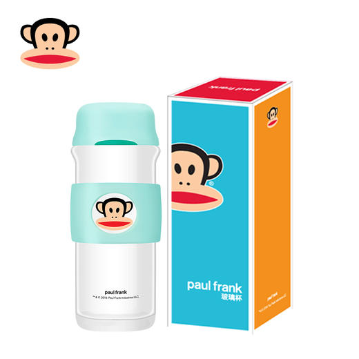 大嘴猴（Paul Frank）创意男女朋友生日礼物 玻璃杯380ML PFC802-380 380ML  88 商品图0