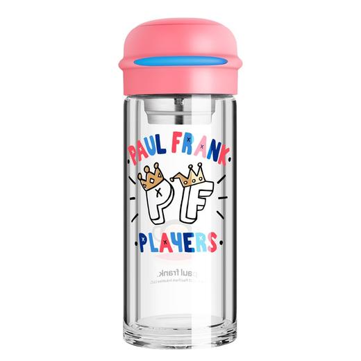 paulfrank大嘴猴玻璃杯男女学生水杯双层办公茶杯随手杯创意杯子 商品图0