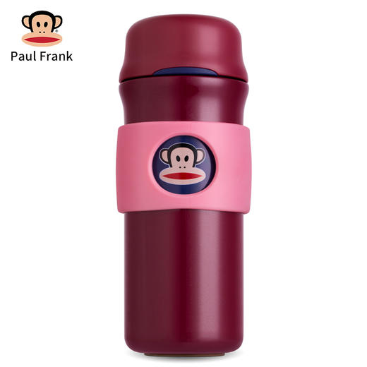 大嘴猴（PaulFrank）PFD001保温杯黑色 男女士便携商务车载水杯真空不锈钢茶杯400ML 商品图4