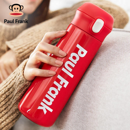 大嘴猴(Paul Frank)PFD056 不锈钢保温杯500ML女便携学生清新文艺水杯大容量车载茶杯子 网红款168 商品图1