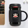 大嘴猴（PaulFrank）PFD005保温杯黑色商务办公水杯带把手真空不锈钢杯子340ML 商品缩略图4