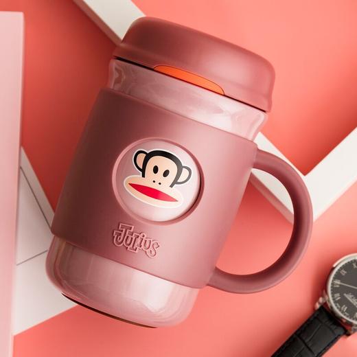 大嘴猴（PaulFrank）PFD005保温杯黑色商务办公水杯带把手真空不锈钢杯子340ML 商品图3
