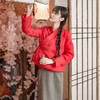 中国风刺绣花，保暖白鸭绒短款羽绒服YM-13020 商品缩略图0