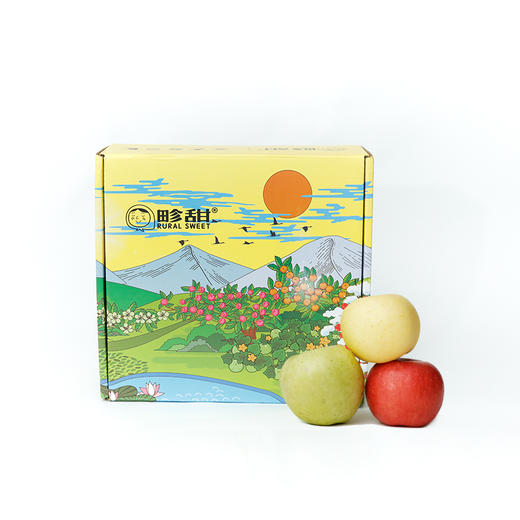 山东三色苹果 （全红富士/黄金富士/青森王林）4.5斤 商品图6