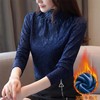 NRJ-8060秋冬新款韩版立领长袖女打底衫 商品缩略图1
