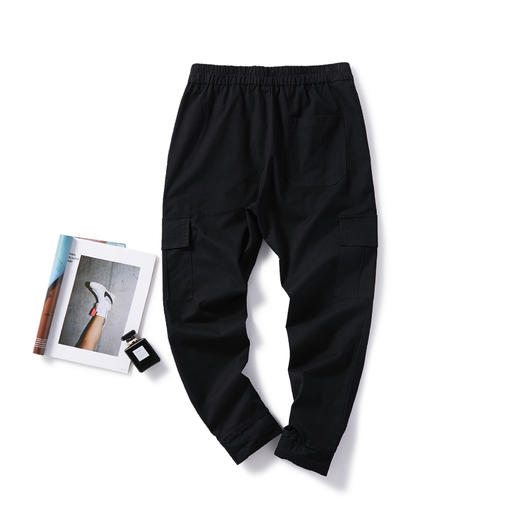 出口韩单 19s/s 春夏薄款 工装收口休闲裤 jogger pants WK213 商品图11