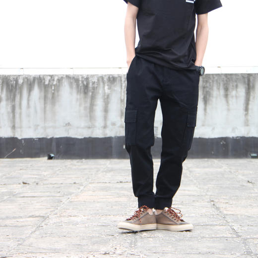 出口韩单 19s/s 春夏薄款 工装收口休闲裤 jogger pants WK213 商品图2