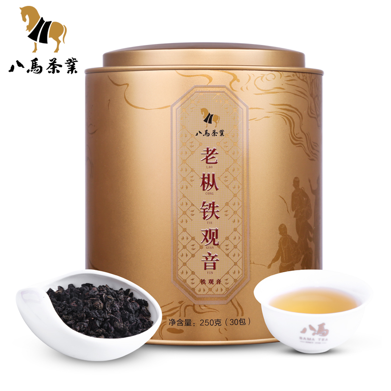 八马茶业|浓香铁观音茶叶·老枞观音圆罐.250g