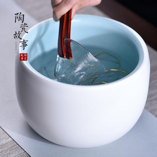 茶道配件-茶洗-陶瓷定窑、汝窑水洗 商品图3